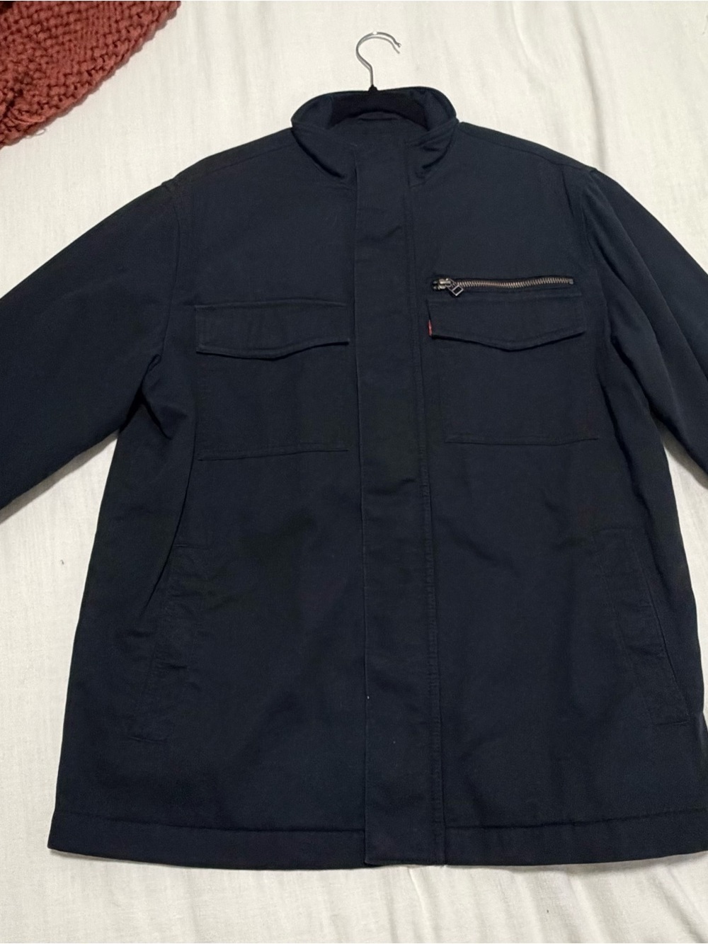 Levi's Black Military Field Jacket with Zip Chest Pocket